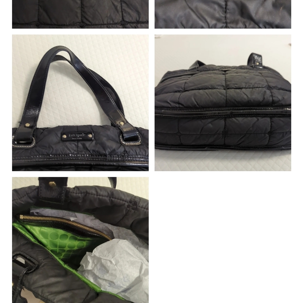 Kate Spade Black Quilted Laptop Bag